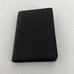 Coach Black Leather bi-fold card case